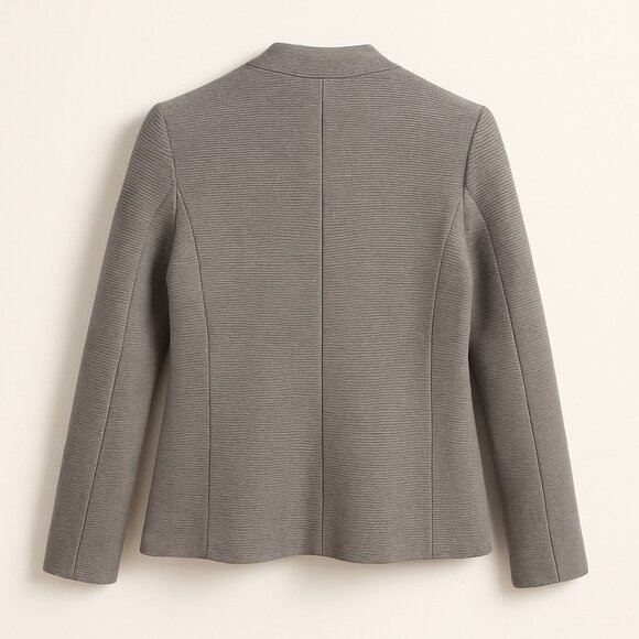 Gerard Darel Paris Grey Wool Blazer Jacket Single Button Closer Sz 44 Eu 12 US C - Picture 2 of 8
